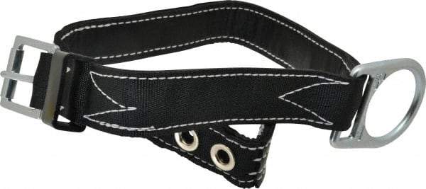 Miller - Size S, 31 to 39 Inch Waist, 1-3/4 Inch Wide, Single D Ring Style Body Belt - Nylon Webbing, Tongue Buckle Connection - Americas Industrial Supply