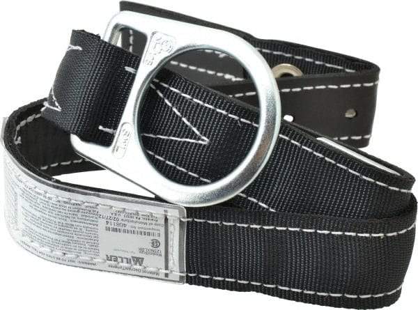 Miller - Size XL, 42 to 50 Inch Waist, 1-3/4 Inch Wide, Single D Ring Style Body Belt - Nylon Webbing, Tongue Buckle Connection - Americas Industrial Supply