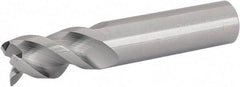 Iscar - 3/4", 3 Flute, Single End, Solid Carbide, 0.008" Corner Radius End Mill - 4" OAL, 45° Helix, Right Hand Flute, 1-1/4" LOC, Right Hand Cut - Americas Industrial Supply