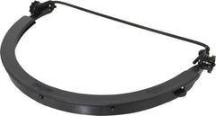 Fibre-Metal - Noryl Face Shield Frame - Black, Dielectric, Compatible with Full Brim Hard Hats - Americas Industrial Supply