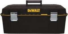 DeWALT - 2 Compartment 1 Tray Tool Box - 28" Wide x 12-39/64" Deep x 11-39/64" High, Metal/Resin, Black - Americas Industrial Supply