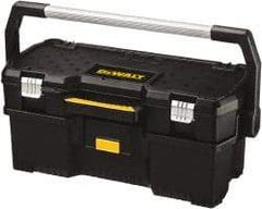 DeWALT - 4 Compartment Tool Case - 26-1/8" Wide x 12-5/8" Deep x 11-7/64" High, Metal/Resin/Plastic, Black - Americas Industrial Supply