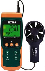 Extech - 0.4 to 25 m/Sec Air Thermo Anemometer - 122°F Max - Americas Industrial Supply