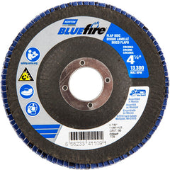 ‎4-1/2″ × 7/8″ 80 Grit Type 29 BlueFire Flap Disc - Americas Industrial Supply
