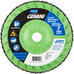 7 × 7/8″ Gemini Plastic Flat Flap Disc Type 27 P60 Grit R766 Zirconia Alumina - Americas Industrial Supply