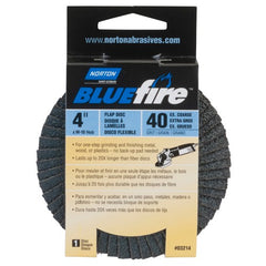 4″ × 5/8″ Flap Disc BlueFire Type 29 Fiberglass Plate 40 Grit - Americas Industrial Supply