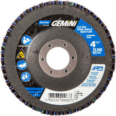 ‎4-1/2 × 7/8″ Gemini Fiberglass HD Flat Flap Disc Type 27 P40 Grit R766 Zirconia Alumina - Americas Industrial Supply