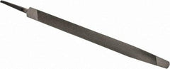 Value Collection - 8" Long, Taper American-Pattern File - Single Cut, 0.41" Overall Thickness, Tang - Americas Industrial Supply