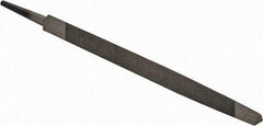 Value Collection - 6" Long, Taper American-Pattern File - Single Cut, 0.31" Overall Thickness, Tang - Americas Industrial Supply