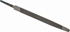 Value Collection - 4" Long, Taper American-Pattern File - Single Cut, 0.21" Overall Thickness, Tang - Americas Industrial Supply