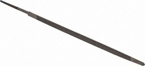 Value Collection - 6.44" Long, Taper American-Pattern File - Single Cut, 0.18" Overall Thickness, Tang - Americas Industrial Supply