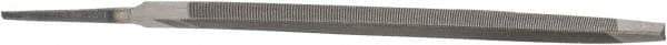 Value Collection - 6.44" Long, Taper American-Pattern File - Single Cut, 1/4" Overall Thickness, Tang - Americas Industrial Supply