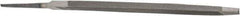 Value Collection - 6.44" Long, Taper American-Pattern File - Single Cut, 1/4" Overall Thickness, Tang - Americas Industrial Supply