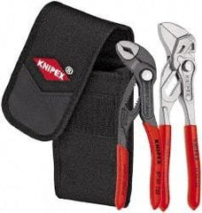 Knipex - 2 Piece Pipe Wrench & Water Pump Plier Set - Comes in Belt Pack - Americas Industrial Supply