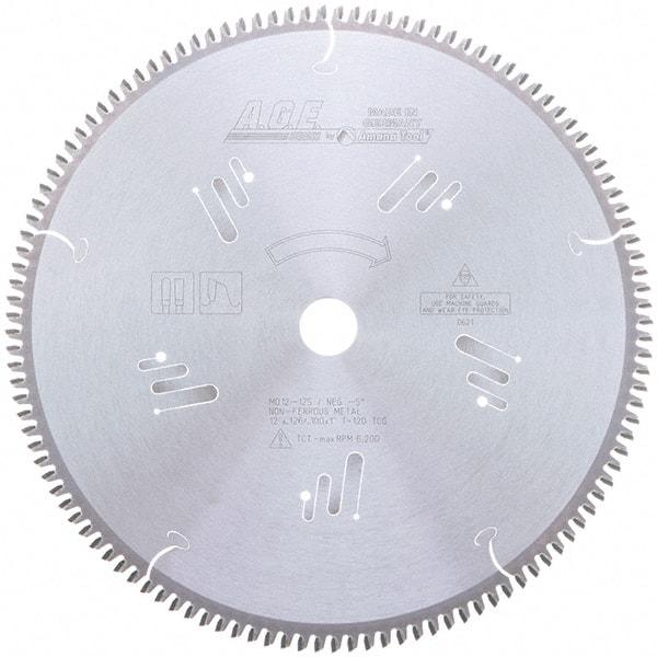 Amana Tool - 12" Diam, 1" Arbor Hole Diam, 120 Tooth Wet & Dry Cut Saw Blade - Carbide-Tipped, Clean Action, Standard Round Arbor - Americas Industrial Supply