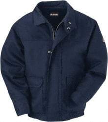 VF Imagewear - Size L Cold Weather & Flame Resistant/Retardant Jacket - Navy, Cotton & Nylon, Zipper Closure, 44" Chest - Americas Industrial Supply