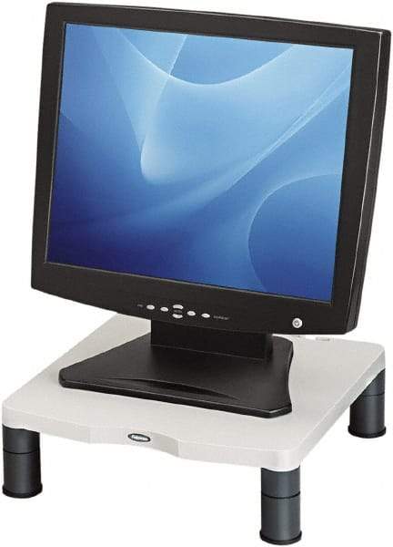 FELLOWES - Platinum & Graphite Monitor Riser - Use with 21" Monitors - Americas Industrial Supply