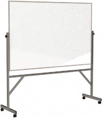 Ghent - 78" High x 77" Wide Reversible Dry Erase Board - Acrylate, 20" Deep, Includes Eraser & 4 Markers - Americas Industrial Supply