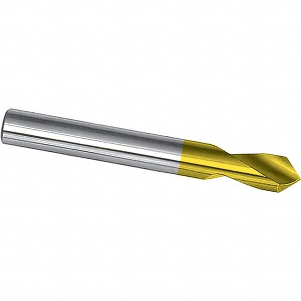 Magafor - 1/8" Body Diam, 90° Point, Cobalt, 2" Overall Length, Spotting Drill - Americas Industrial Supply