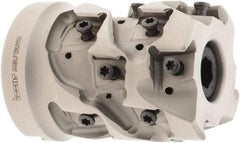Iscar - 16 Inserts, 2" Cut Diam, 1" Arbor Diam, 1.87" Max Depth of Cut, Indexable Square-Shoulder Face Mill - 0/90° Lead Angle, 2.7" High, T490 LN.. 1306 Insert Compatibility, Through Coolant, Series Helitang - Americas Industrial Supply