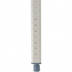 Metro - 13" High, Open Shelving Post - Steel with Epoxy Coating, Use with Metro Max Q Shelves - Americas Industrial Supply
