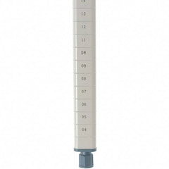 Metro - 63" High, Open Shelving Post - Steel with Epoxy Coating, Use with Metro Max Q Shelves - Americas Industrial Supply