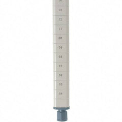 Metro - 74" High, Open Shelving Post - Steel with Epoxy Coating, Use with Metro Max Q Shelves - Americas Industrial Supply