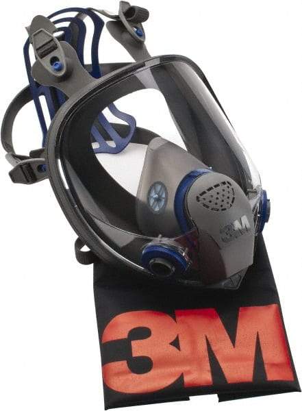 3M - Series FF-400, Size S Full Face Respirator - 6-Point Suspension, Bayonet Connection - Americas Industrial Supply