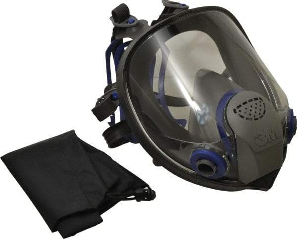 3M - Series FF-400, Size M Full Face Respirator - 6-Point Suspension, Bayonet Connection - Americas Industrial Supply