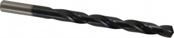 Hertel - Letter Q 135° High Speed Steel Jobber Drill - TiAlN Finish, Right Hand Cut, Spiral Flute, Straight Shank, 4-3/4" OAL, Split Point - Americas Industrial Supply