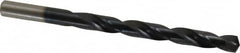 Hertel - Letter Q 135° High Speed Steel Jobber Drill - TiAlN Finish, Right Hand Cut, Spiral Flute, Straight Shank, 4-3/4" OAL, Split Point - Americas Industrial Supply