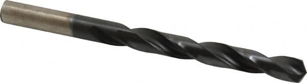 Hertel - Letter Z 135° High Speed Steel Jobber Drill - TiAlN Finish, Right Hand Cut, Spiral Flute, Straight Shank, 5-1/4" OAL, Split Point - Americas Industrial Supply