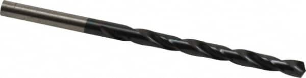 Hertel - #10 135° High Speed Steel Jobber Drill - TiAlN Finish, Right Hand Cut, Spiral Flute, Straight Shank, 3-5/8" OAL, Split Point - Americas Industrial Supply