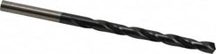 Hertel - #10 135° High Speed Steel Jobber Drill - TiAlN Finish, Right Hand Cut, Spiral Flute, Straight Shank, 3-5/8" OAL, Split Point - Americas Industrial Supply