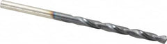 Hertel - #25 135° High Speed Steel Jobber Drill - TiAlN Finish, Right Hand Cut, Spiral Flute, Straight Shank, 3" OAL, Split Point - Americas Industrial Supply