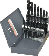 Hertel - 1/16 to 1/2", 135° Point, Oxide Finish, High Speed Steel Jobber Length Drill Bit Set - Americas Industrial Supply