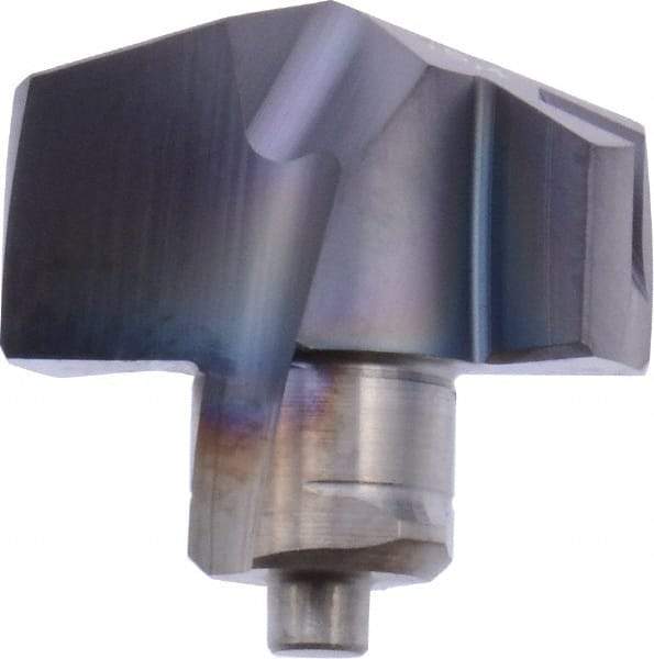 Iscar - Series ICM, 15.39mm Diam Grade IC908 140° Replaceable Drill Tip - Carbide, TiAlN Finish, 15 Seat Size - Americas Industrial Supply