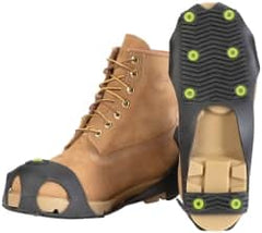 Winter Walking - Size S, (Women's Size S) Overshoe Cleat - Tungsten Carbide Stud Traction, Gray - Americas Industrial Supply