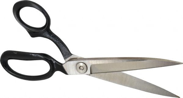 Wiss - 5" LOC, 10-3/8" OAL Inlaid Heavy Duty Shears - Left Hand, Offset Handle, For Composite Materials, Fabrics, Upholstery - Americas Industrial Supply