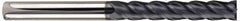 SGS - 3/8", 1-1/8" LOC, 3/8" Shank Diam, 3" OAL, 4 Flute, Solid Carbide Square End Mill - Single End, AlTiN Finish, Spiral Flute, 38° Helix, Centercutting, Right Hand Cut, Right Hand Flute, Series 63 - Americas Industrial Supply