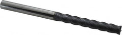 SGS - 7/16", 3" LOC, 7/16" Shank Diam, 6" OAL, 4 Flute, Solid Carbide Square End Mill - Single End, AlTiN Finish, Spiral Flute, 38° Helix, Centercutting, Right Hand Cut, Right Hand Flute, Series 7 - Americas Industrial Supply