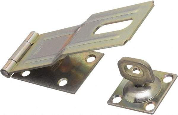 National Mfg. - 1-3/4" Wide, Swivel Staple Safety Hasp - Steel - Americas Industrial Supply