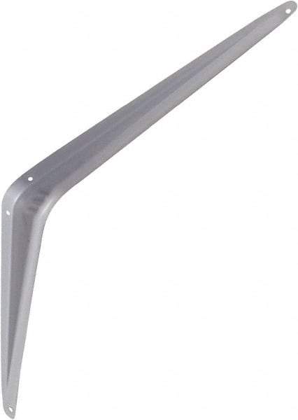 National Mfg. - 100 Lb Capacity, Gray Shelf Brackets - 12" Long x 14" High x 1.9" Wide - Americas Industrial Supply