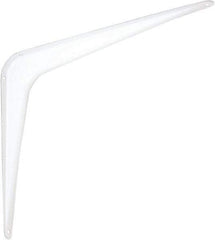 National Mfg. - 100 Lb Capacity, White Shelf Brackets - 10" Long x 12" High x 1-3/4" Wide - Americas Industrial Supply