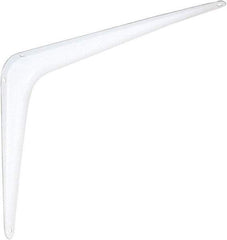 National Mfg. - 100 Lb Capacity, White Shelf Brackets - 8" Long x 10" High x 1-1/2" Wide - Americas Industrial Supply