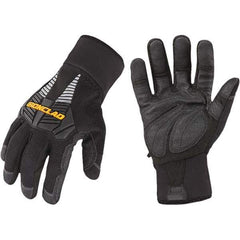 ironCLAD - Size S (7) Synthetic Leather Work Gloves - For Cold Weather, Uncoated, Gauntlet Cuff, Full Fingered, Black, Paired - Americas Industrial Supply