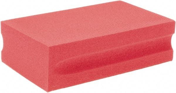 Brite Star - 200 Grit, Diamond Hand Pad - Red, 2-1/4" Wide x 3-3/4" Long, Coated - Americas Industrial Supply