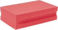 Brite Star - 200 Grit, Diamond Hand Pad - Red, 2-1/4" Wide x 3-3/4" Long, Coated - Americas Industrial Supply
