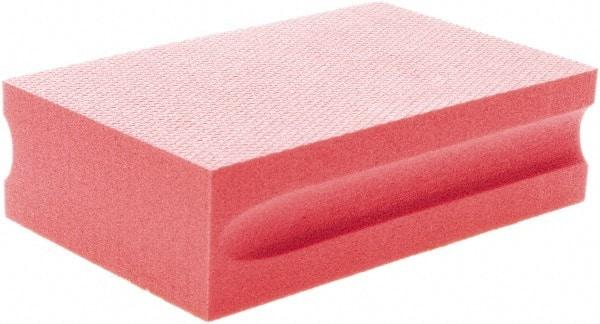 Brite Star - 1800 Grit, Diamond Hand Pad - Red, 2-1/4" Wide x 3-3/4" Long, Coated - Americas Industrial Supply
