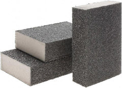 Brite Star - 2-3/4" Wide x 12" Long, Hard Grade Sanding Sponge - 30 & 60 Grit, 1" Thick - Americas Industrial Supply